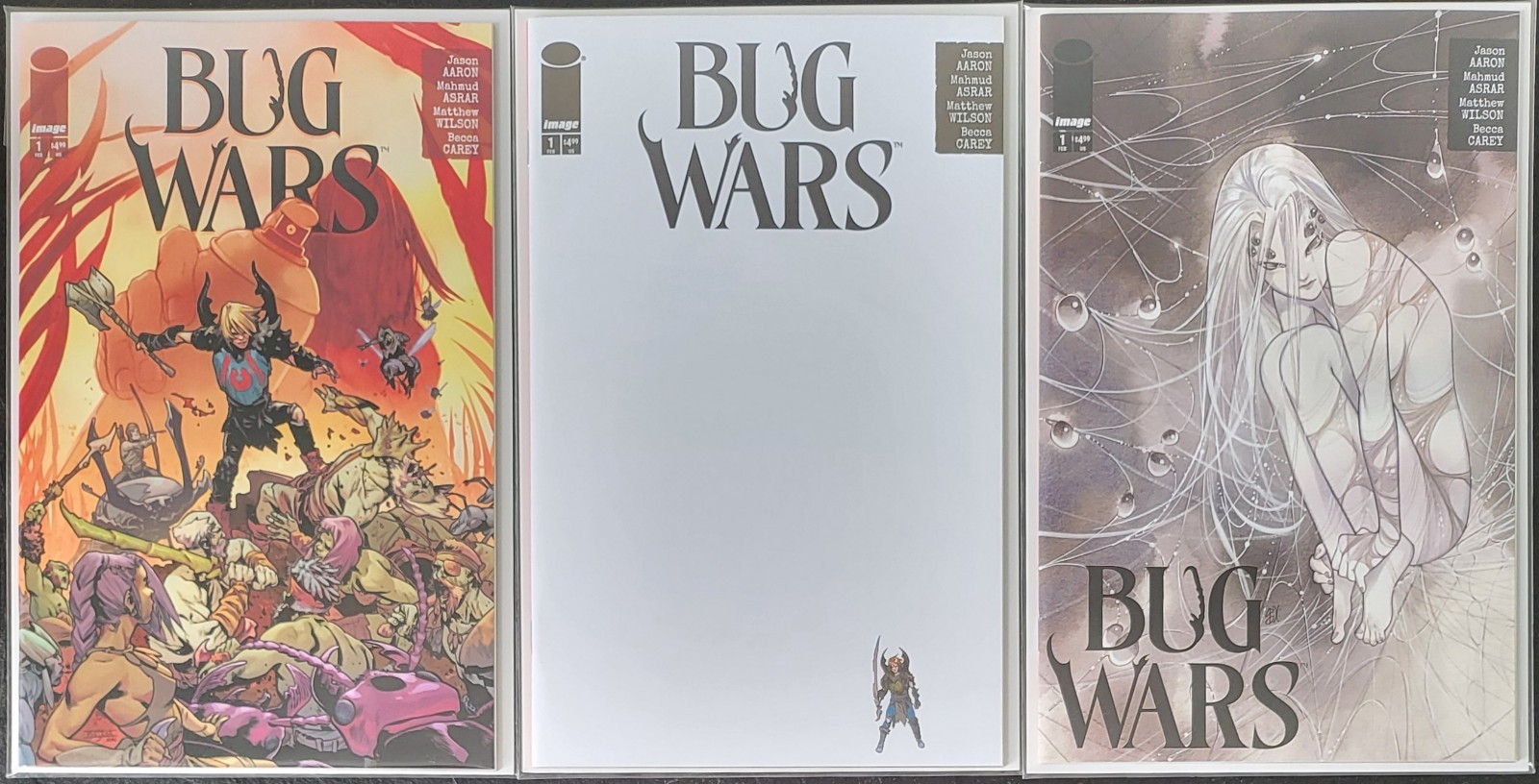 Bug Wars #1 Lot, 3 Standard Covers, NM/Better , 1st