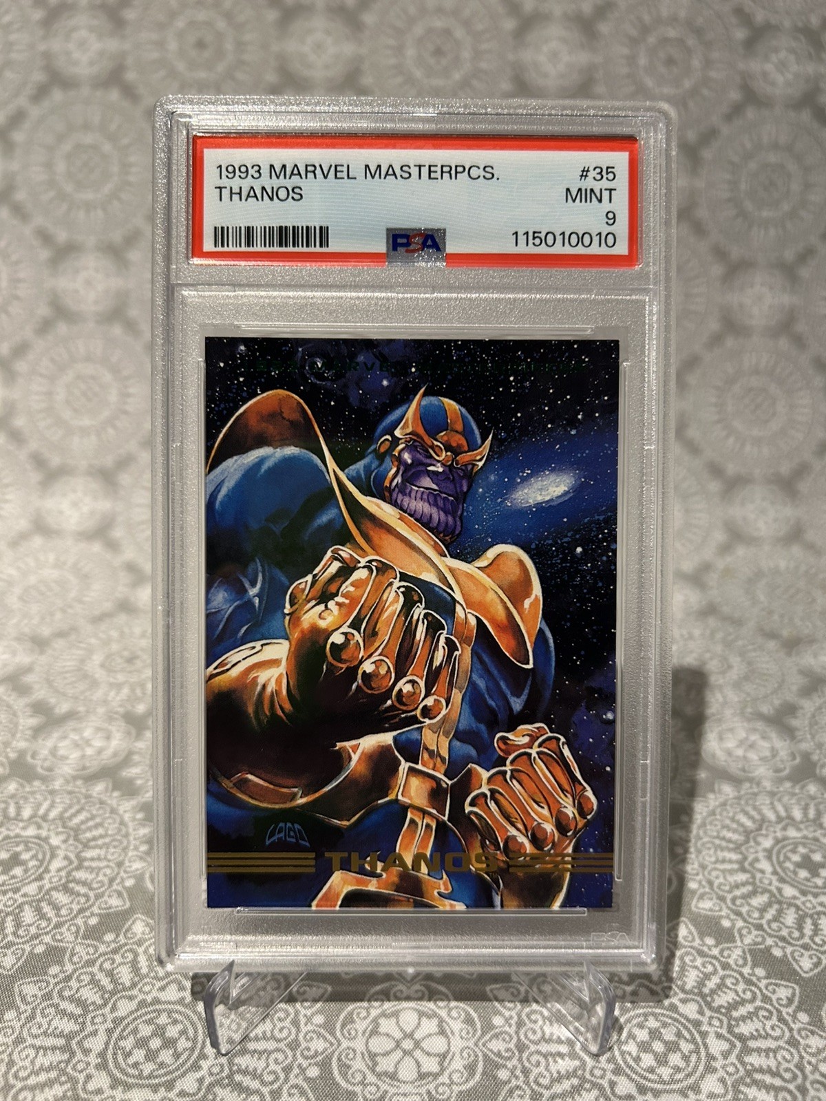 1993 Marvel Masterpieces PSA 9 Thanos 35 