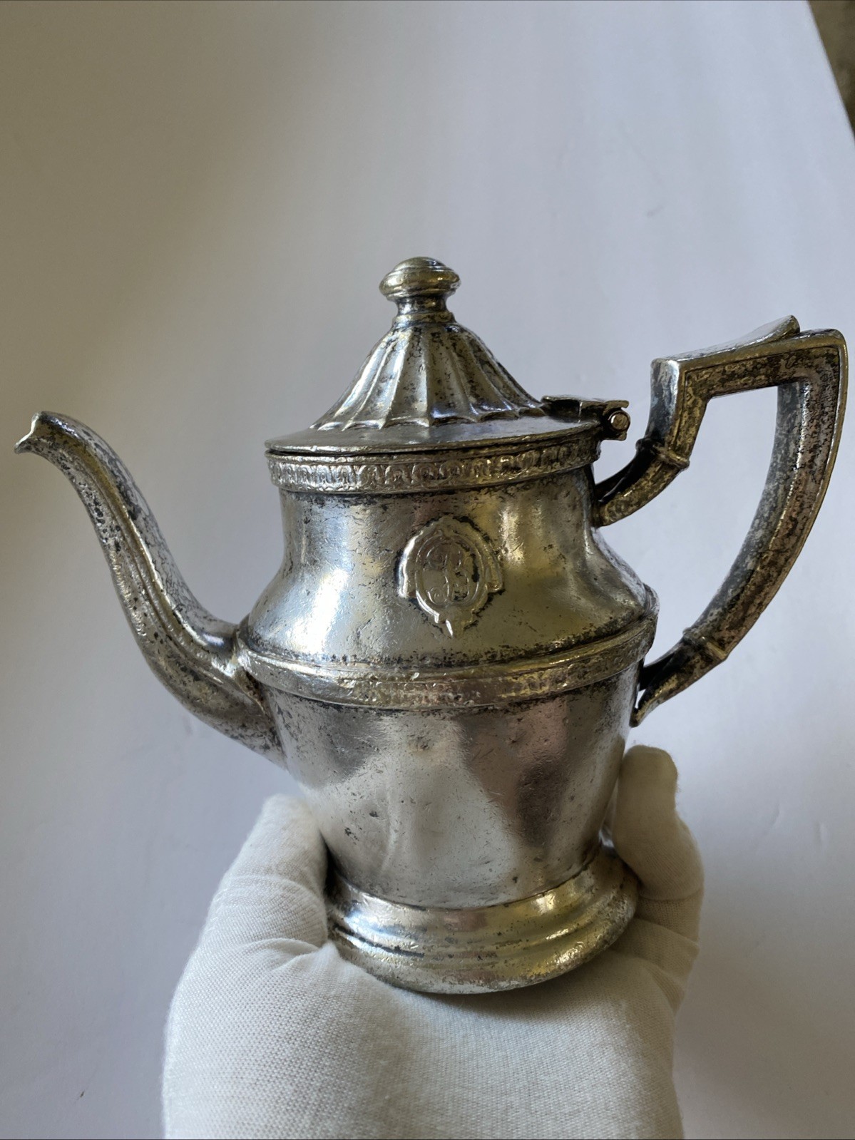 Vintage Los Angeles Biltmore Hotel Silver Soldiered  Coffee Teapot Pitcher Pot