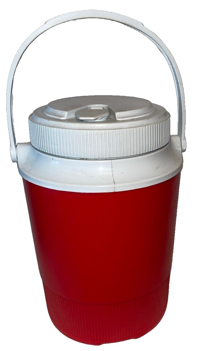 Gott 1/2 nice Gallon Water Cooler Drinking Spout w/ Handle Red Camping Hiking