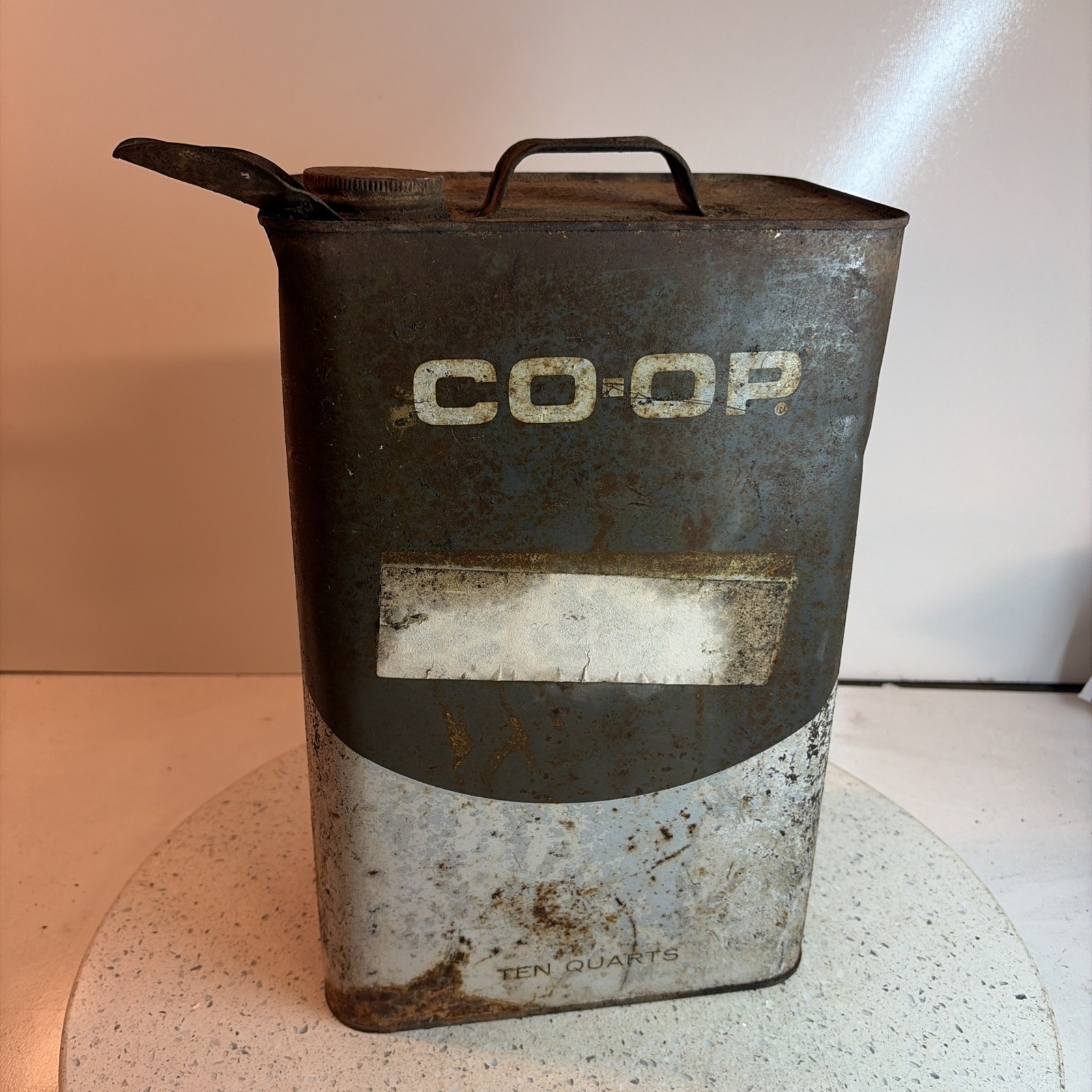 Vtg CO-OP Ten Quart Tennessee Farmers Coop Can L@@k