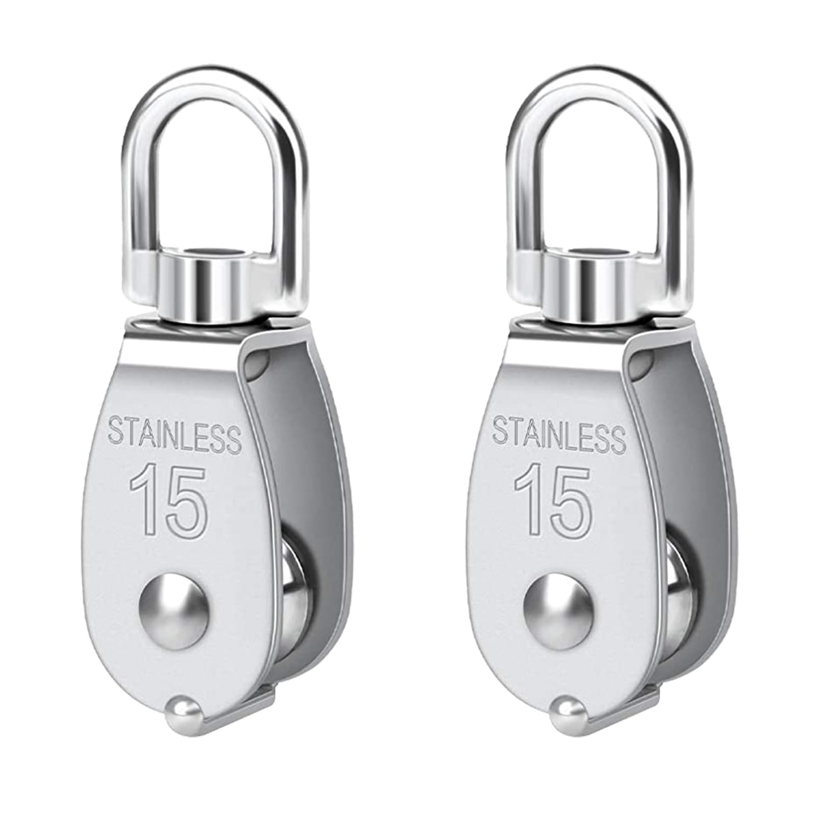 Pulley 304 Stainless Steel Single Pulley Block M15 Small Heavy Duty Swivel Be