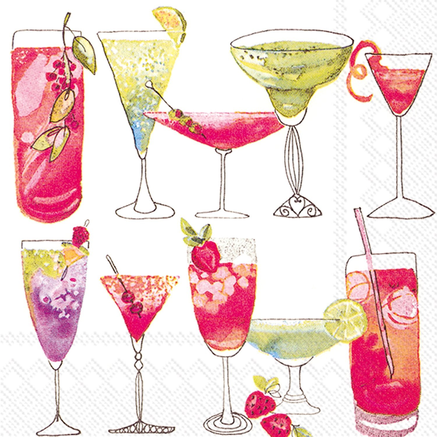 Ideal Home Range 20 Count Sweet White Paper Cocktail 5\ Ideal Home Range 20 Count Sweet White Paper Cocktail 5\