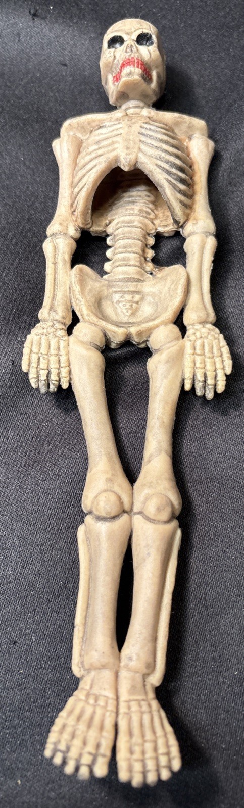 COOL 1990S VINTAGE 10 INCH LATEX RUBBER HALLOWEEN SKELETON FIGURE COOL 1990S VINTAGE 10 INCH LATEX RUBBER HALLOWEEN SKELETON FIGURE