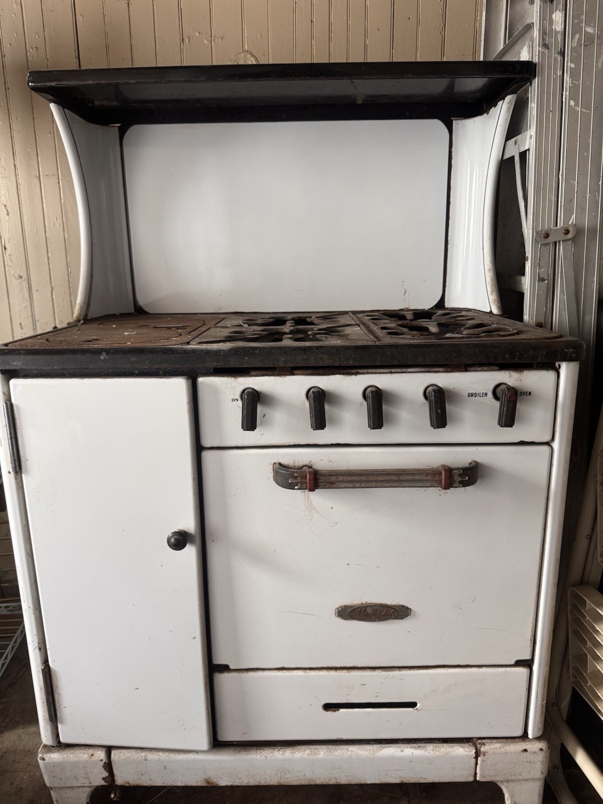 American Stove Co Vintage Enamel Stove Magic Chef 