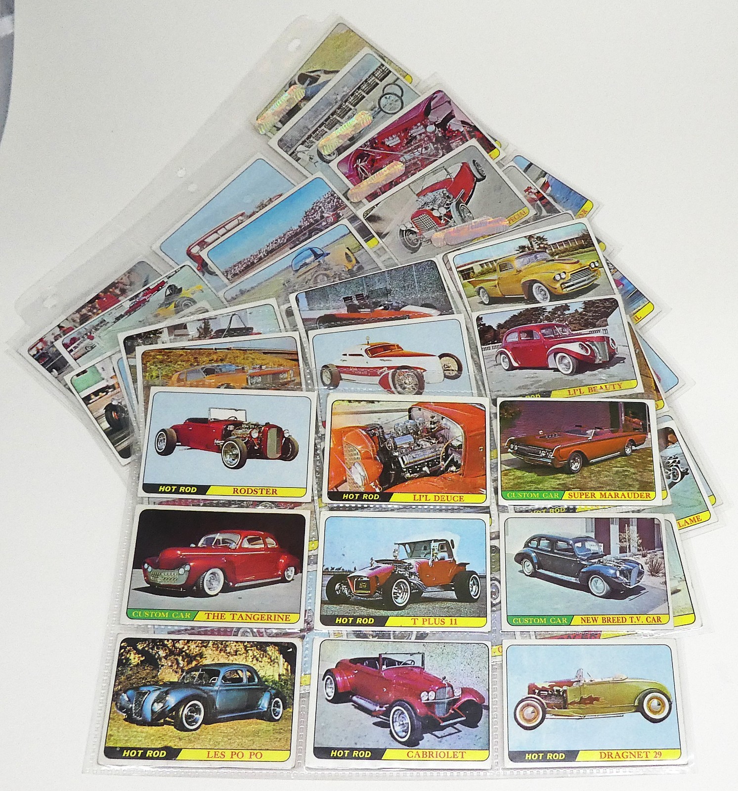 1968 Topps George Barris Kustom City Hot Rods Vintage Trading Card Set of 66 1968 Topps George Barris Kustom City Hot Rods Vintage Trading Card Set of 66