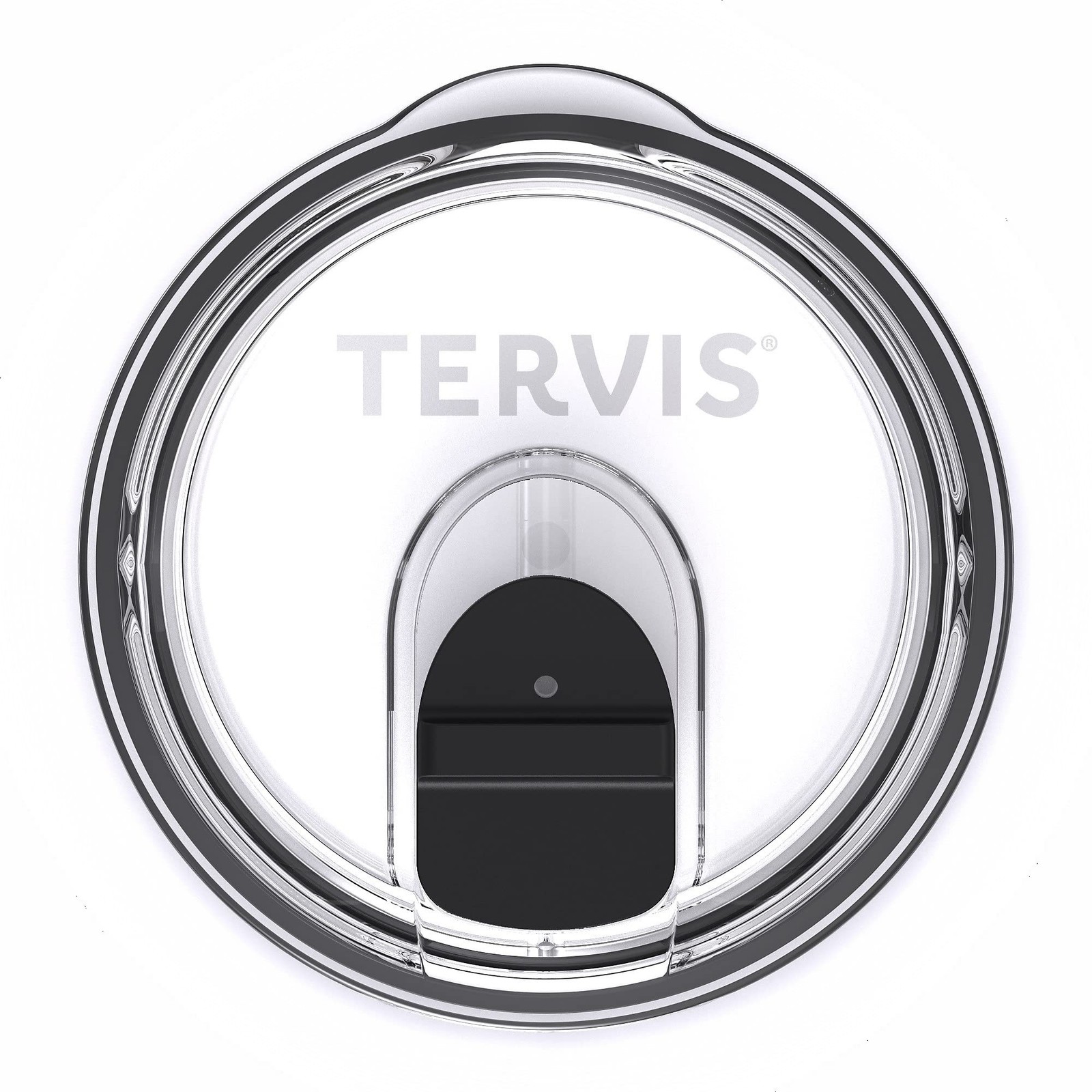 Tervis Slider Lid Made in USA Double Walled Fits 30oz Stainless Steel, Clear