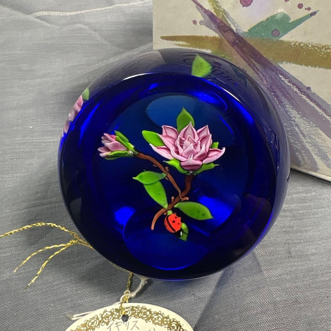 Caithness William Manson Rose Ladybird Paperweight Scotland New