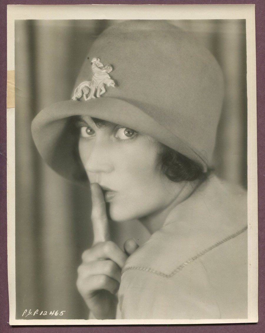 Fay Wray Adorable Flapper Girl 1920's Photo LINEN MOUNTED Sush Shhhh J581