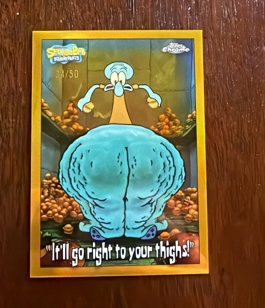 Topps Chrome SpongeBob Squidward 