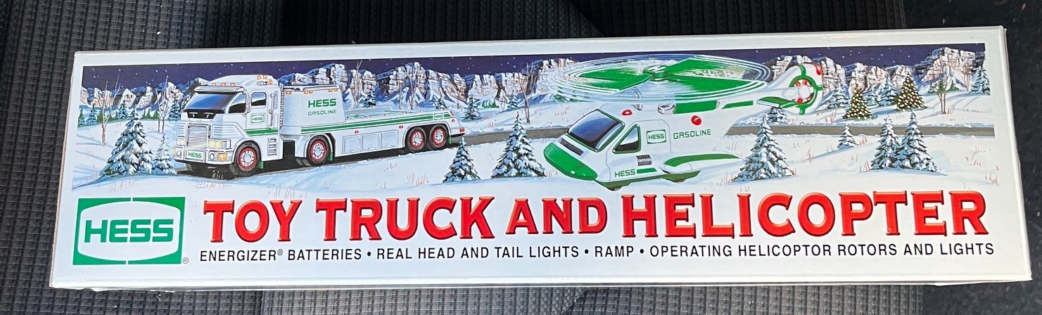 Hess 2006 Toy Truck and Helicopter - White/Green New in Unopened Box