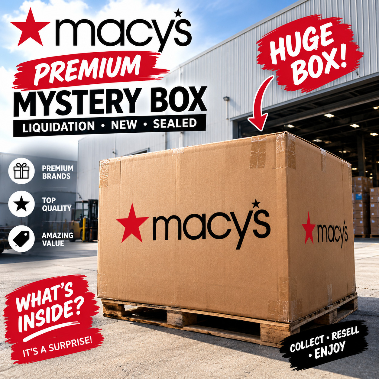 Premium Macy\'s mystery box - NEW Liquidation SALE 