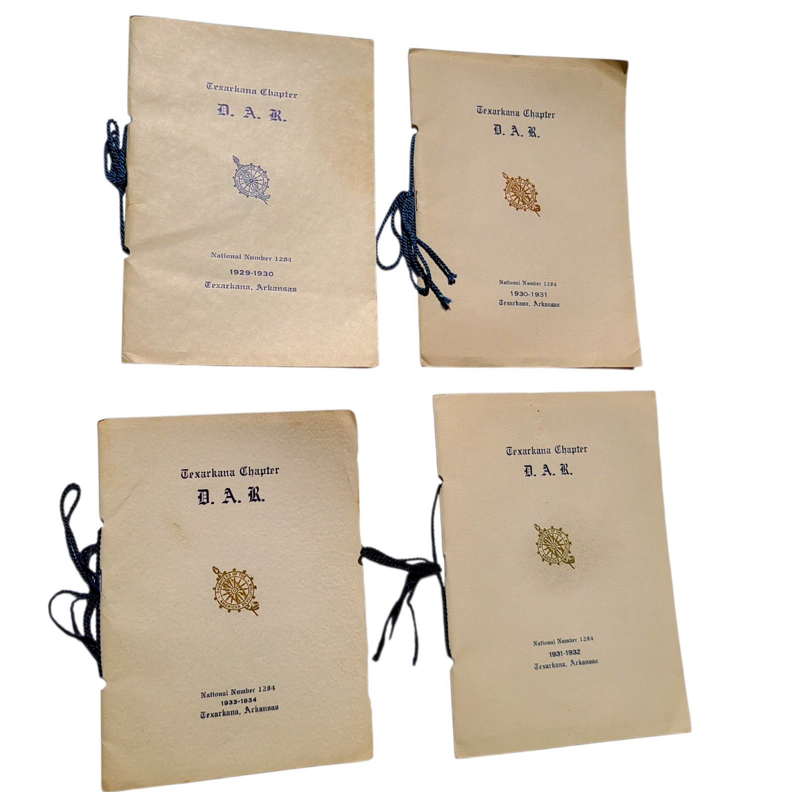 Texarkana Daughters of the American Revolution 1929 1930 1931 1932 Arkansas Book