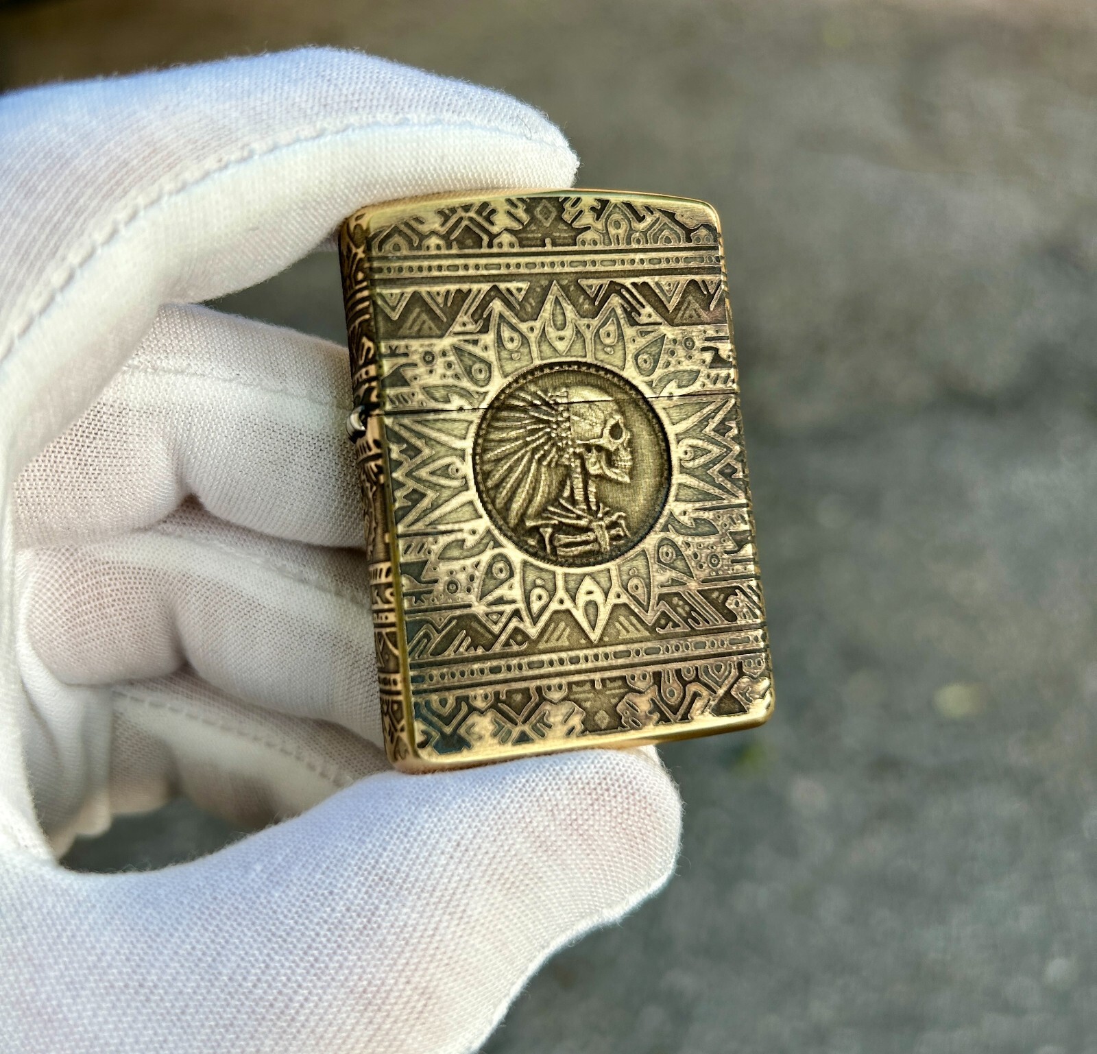New in box Zippo Big Chief Premium Armor Genuine Zippo lighter | Aztec Zippo