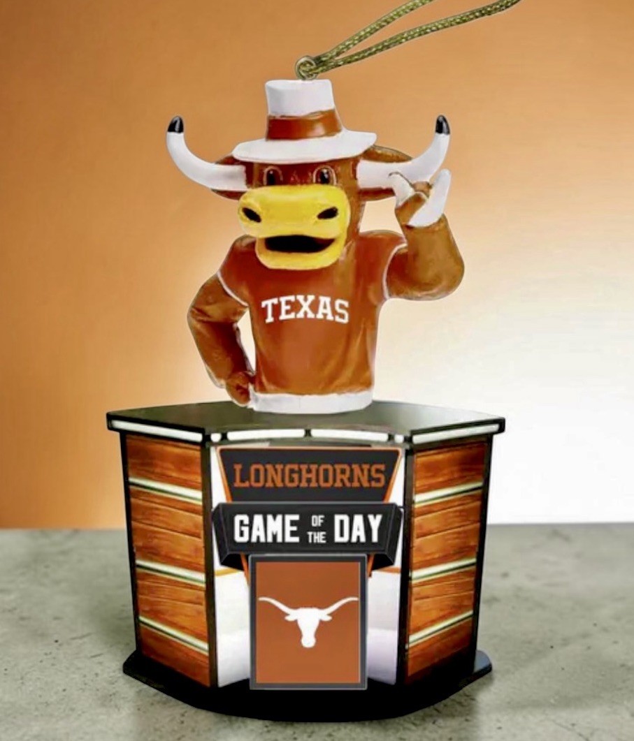 University Of Texas UT Longhorns BEVO GAME DAY Christmas Ornament 5”x4”x2.5” NIB University Of Texas UT Longhorns BEVO GAME DAY Christmas Ornament 5”x4”x2.5” NIB
