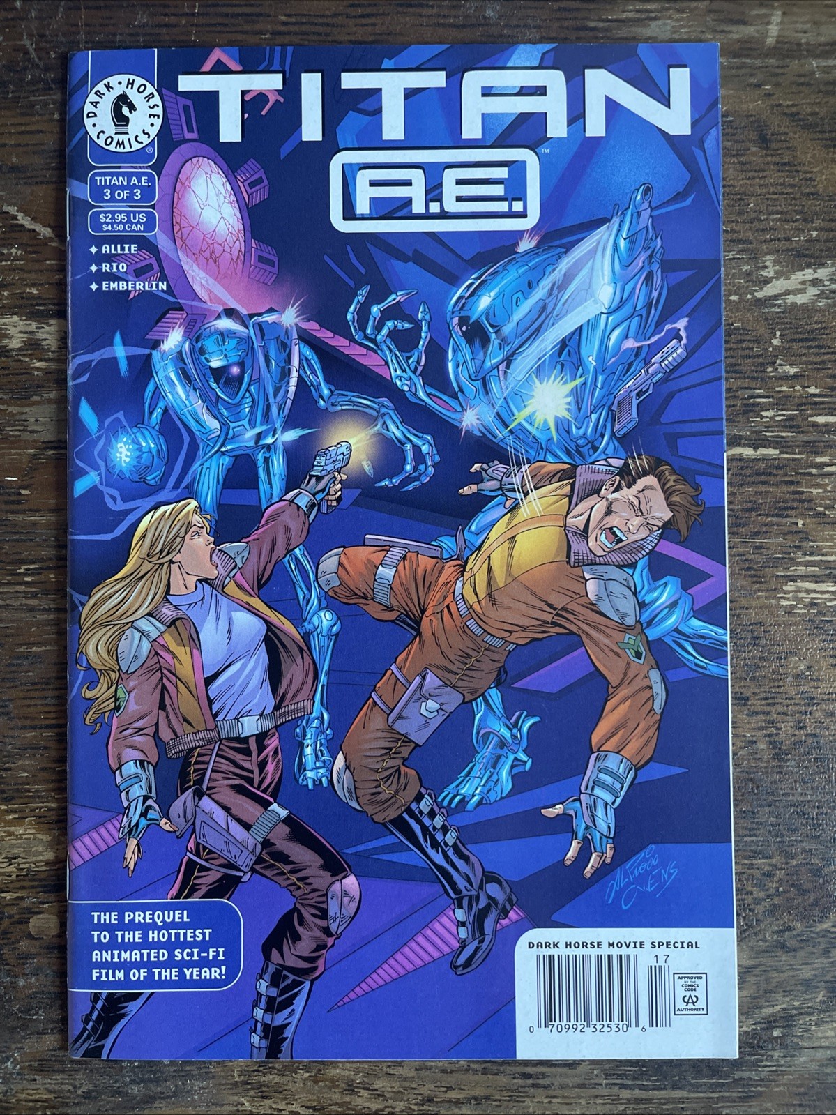 Titan A.E. #3 (Dark Horse Comics, 2000) Allie & Rio ~ VF+ (8.5)