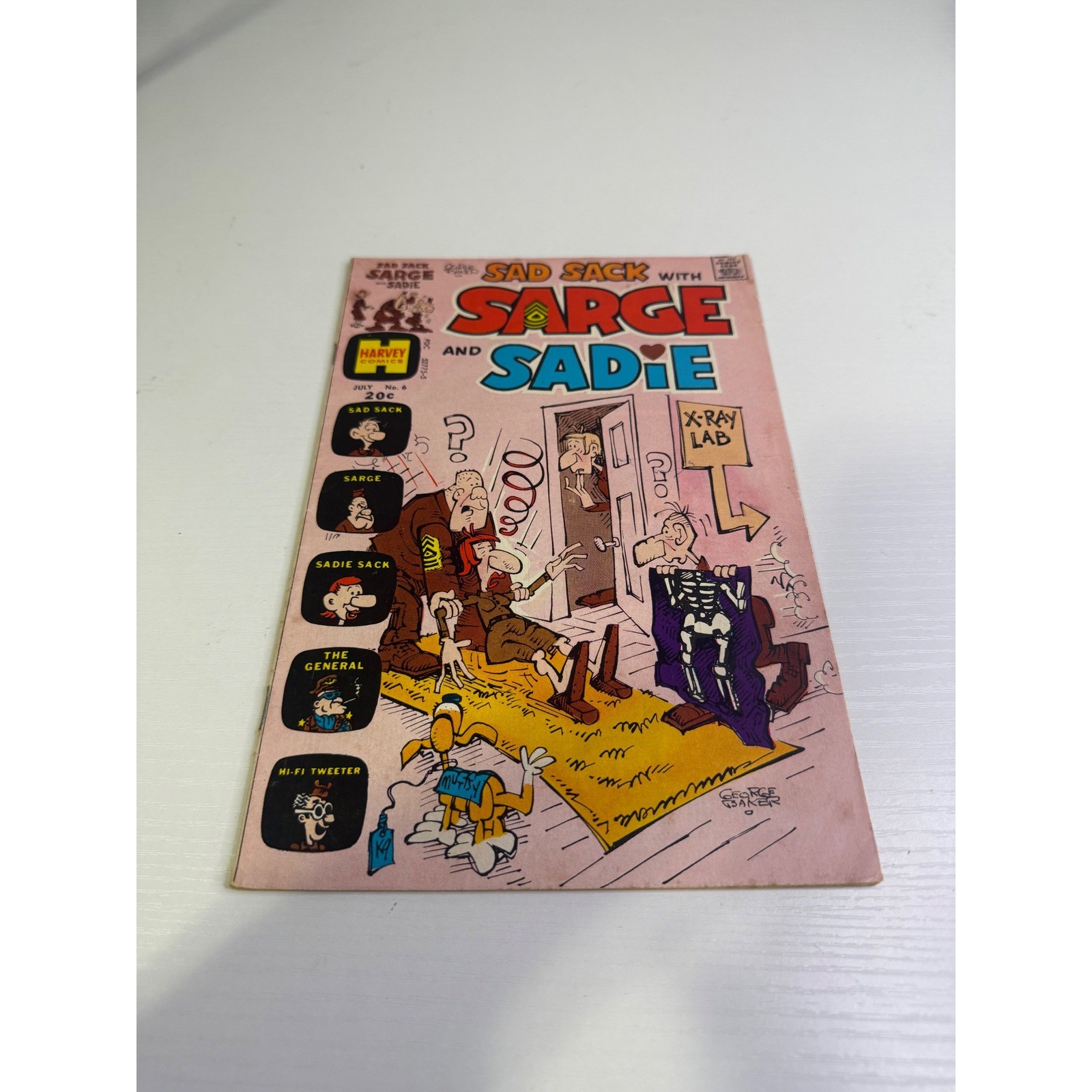 Vintage Sad Sack with Sarge and Sadie No. 6 Harvey Comics July