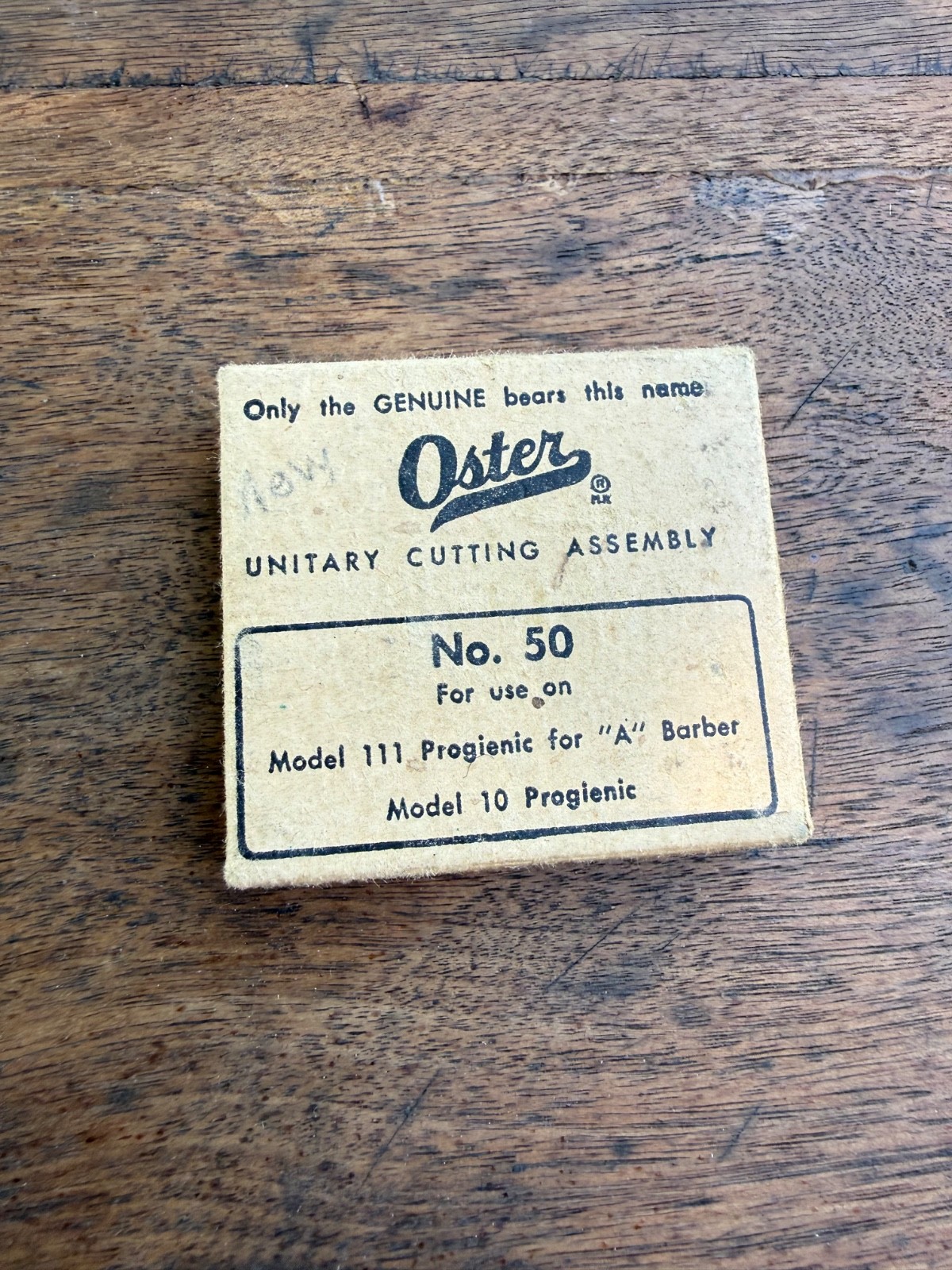 Vintage Oster No. 50 Unitary Cutting Assembly Model 111 10 Progienic Barber 