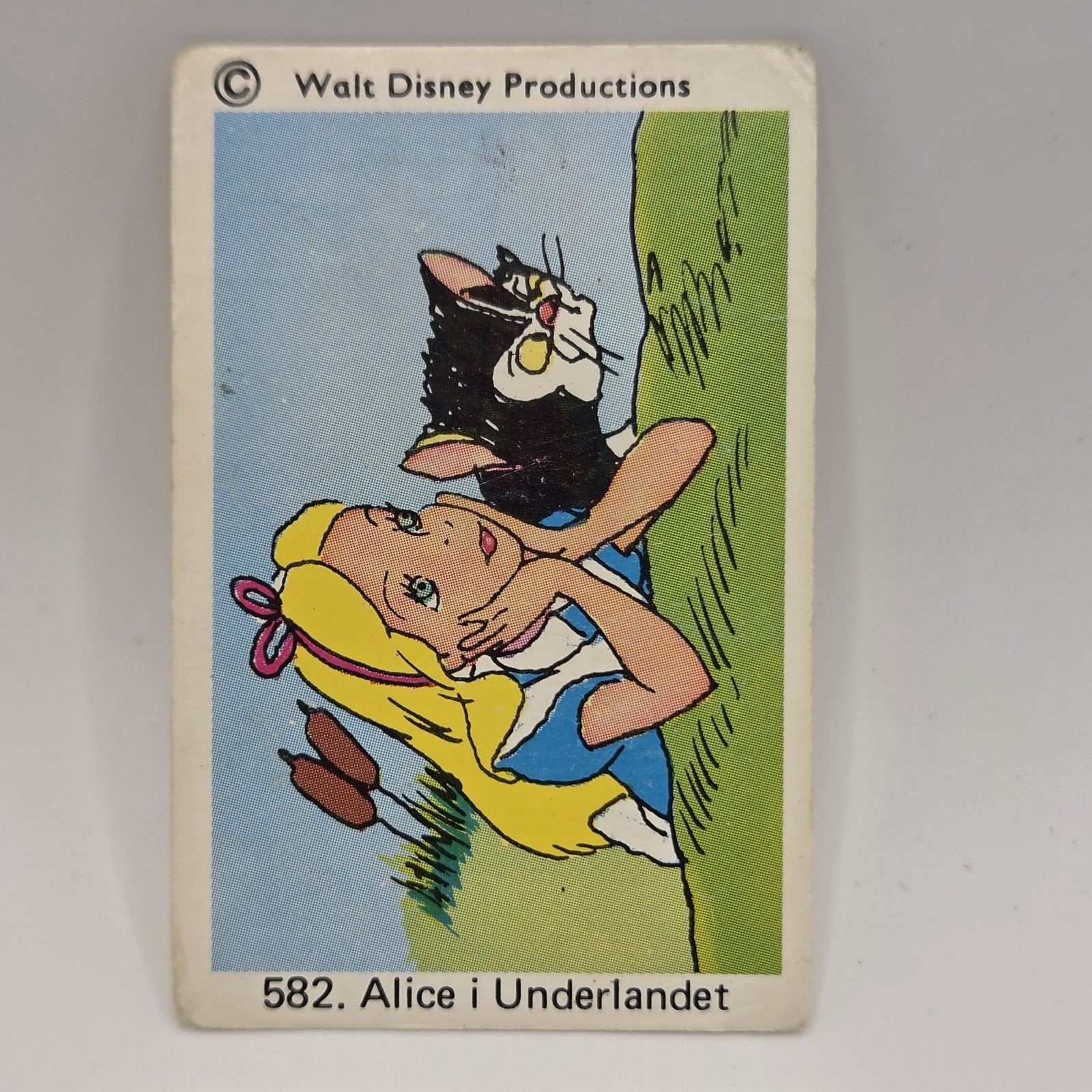 Vintage 1970s Alice In Wonderland Swedish Gum Card Disney Vintage 1970s Alice In Wonderland Swedish Gum Card Disney