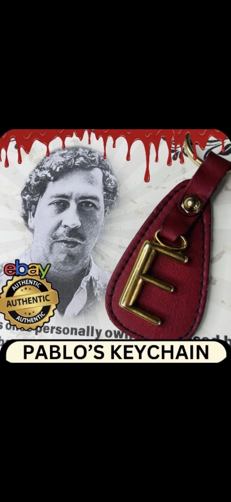 ⭐️ Pablo Escobar Personal Owned Rolls Royce Keychain True Crime Autograph W/ COA