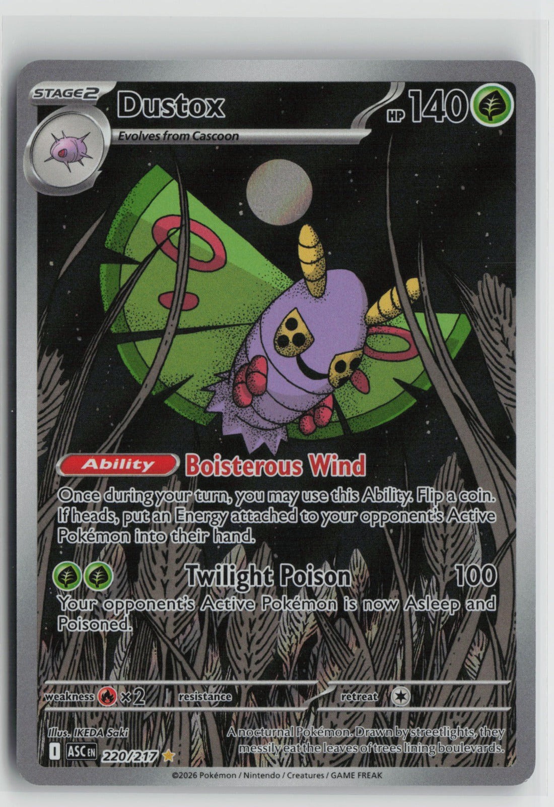Dustox Illustration Rare Holo ASC 220/217 NM