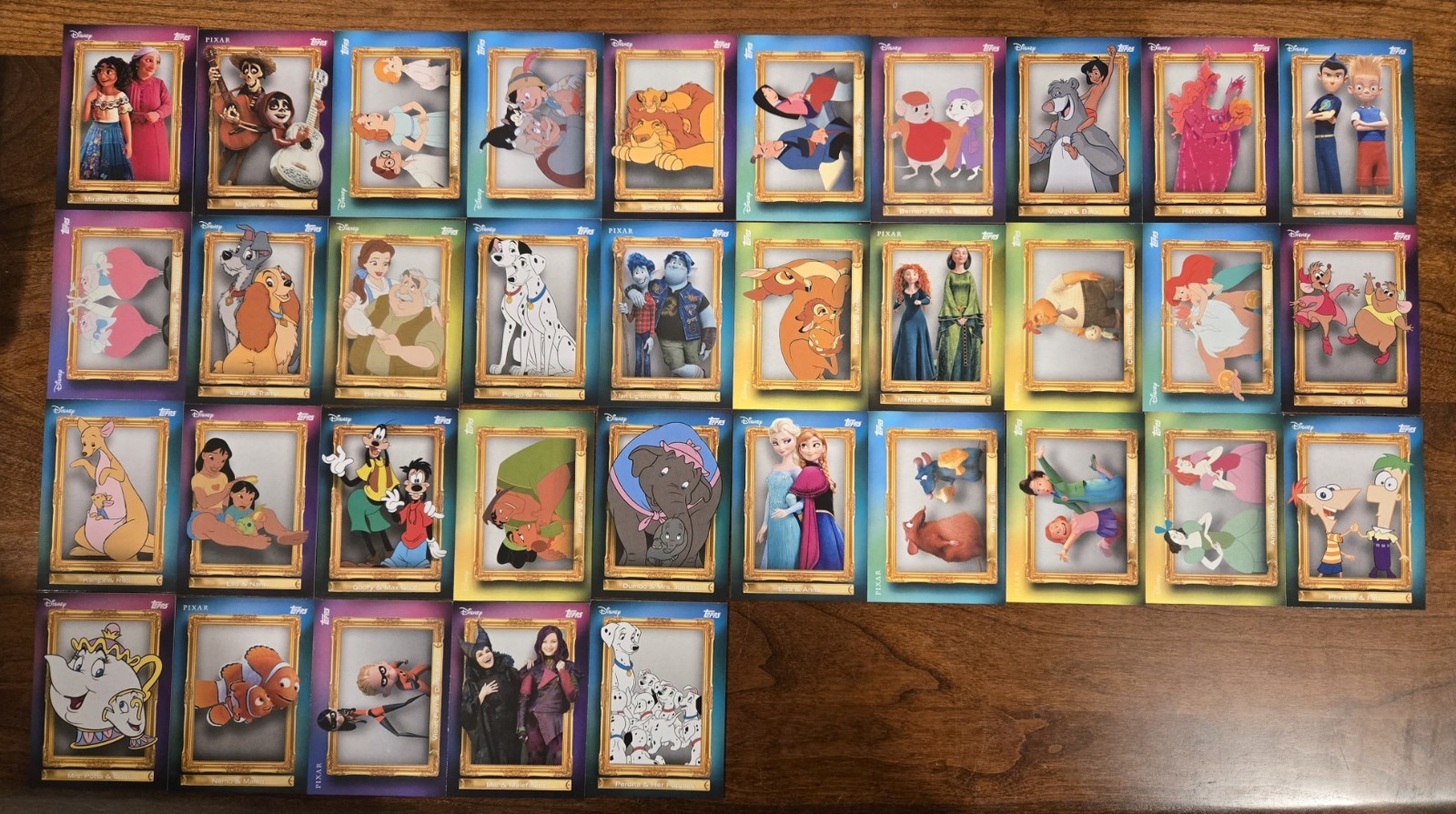 Topps Disney Pixar FF 1-35 Complete Set  With Bonus 70 Cards