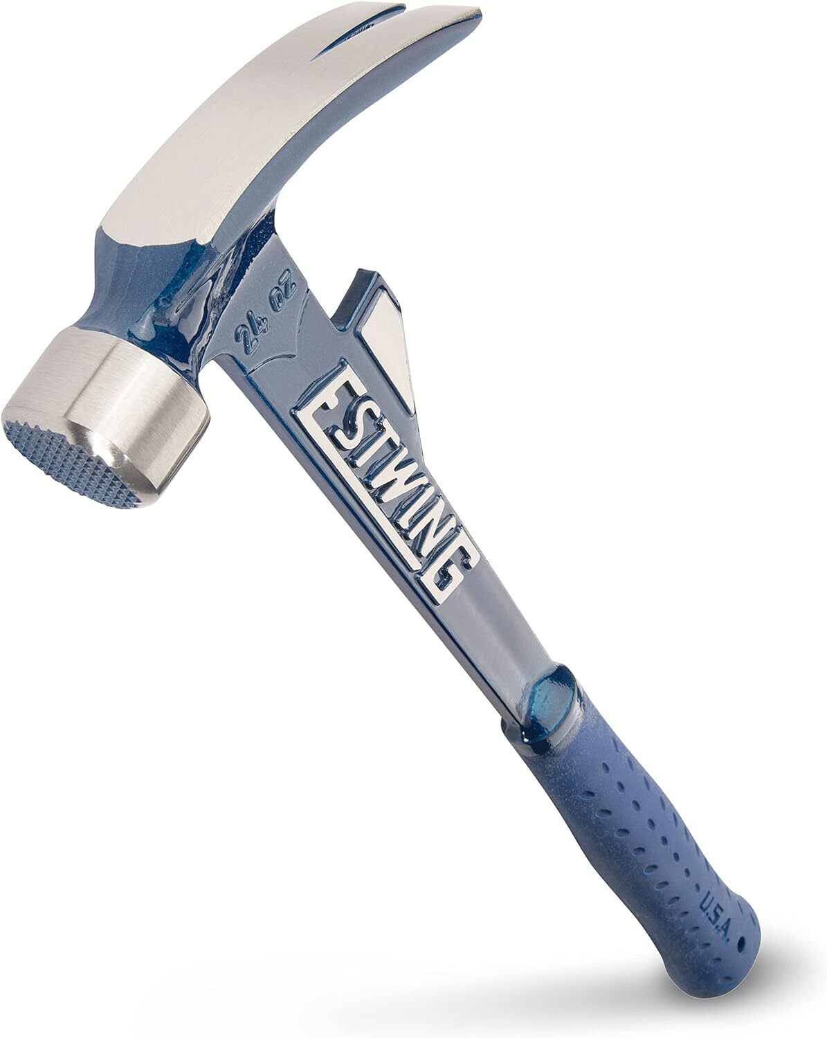 Estwing 24Oz Blue Hammer Mallet Hammertooth Design Shock Reduction Grip Usa Made