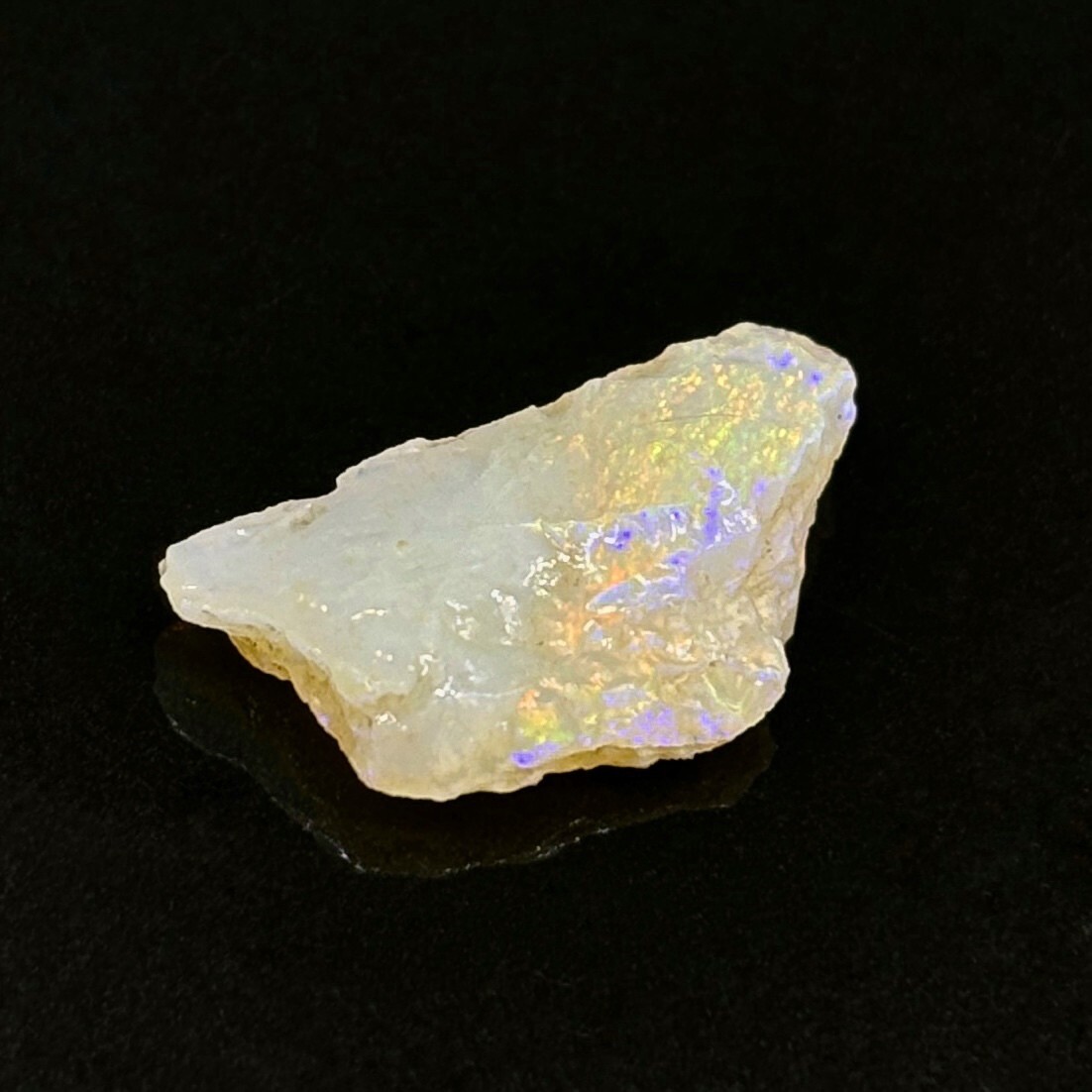 Shimmering Raw Brazilian Precious Opal Lapidary Stone