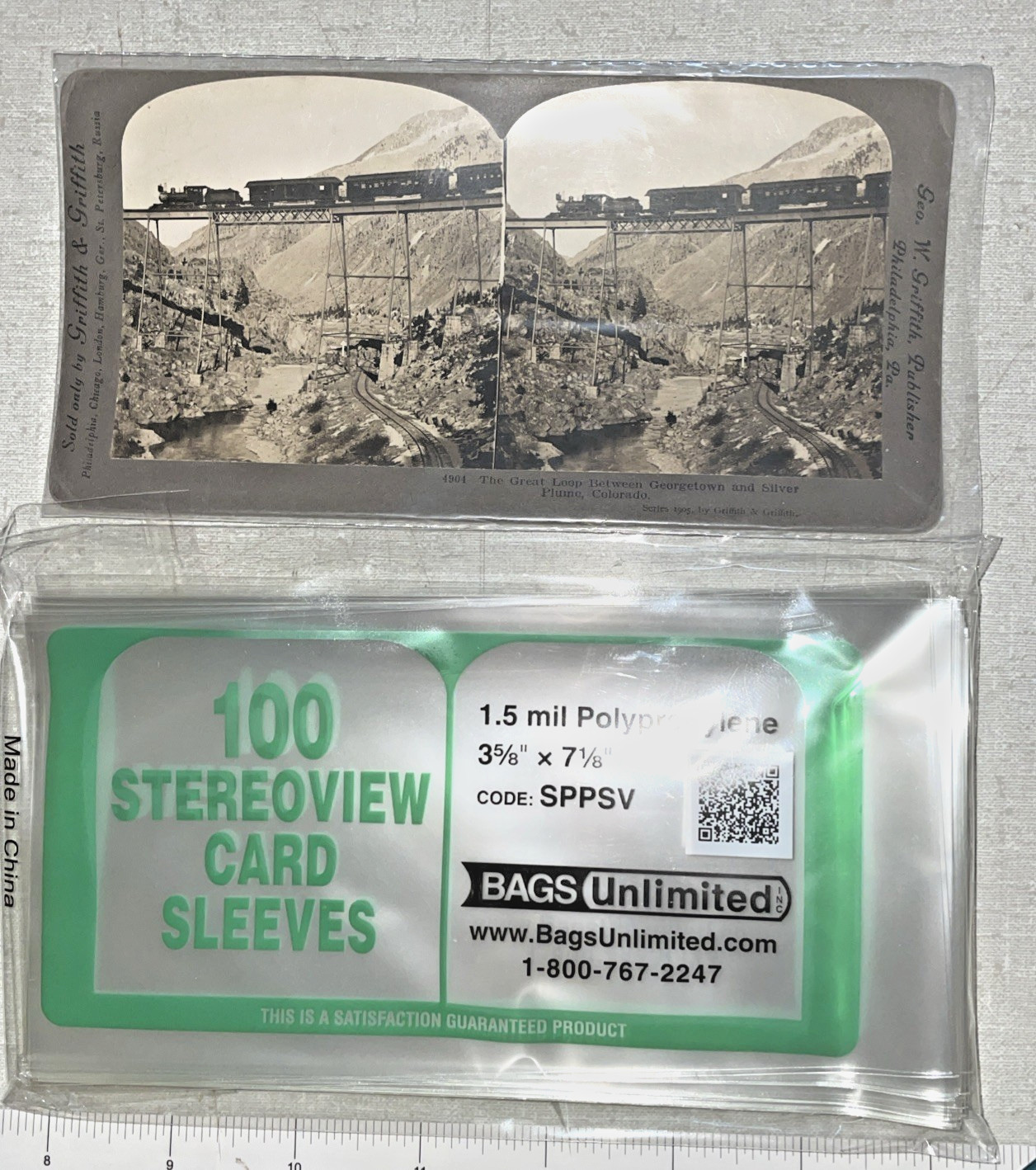 100 Polypro STEREOVIEW Card Archival Protective Sleeves 1.5 mil FREE US SHIPPING 100 Polypro STEREOVIEW Card Archival Protective Sleeves 1.5 mil FREE US SHIPPING