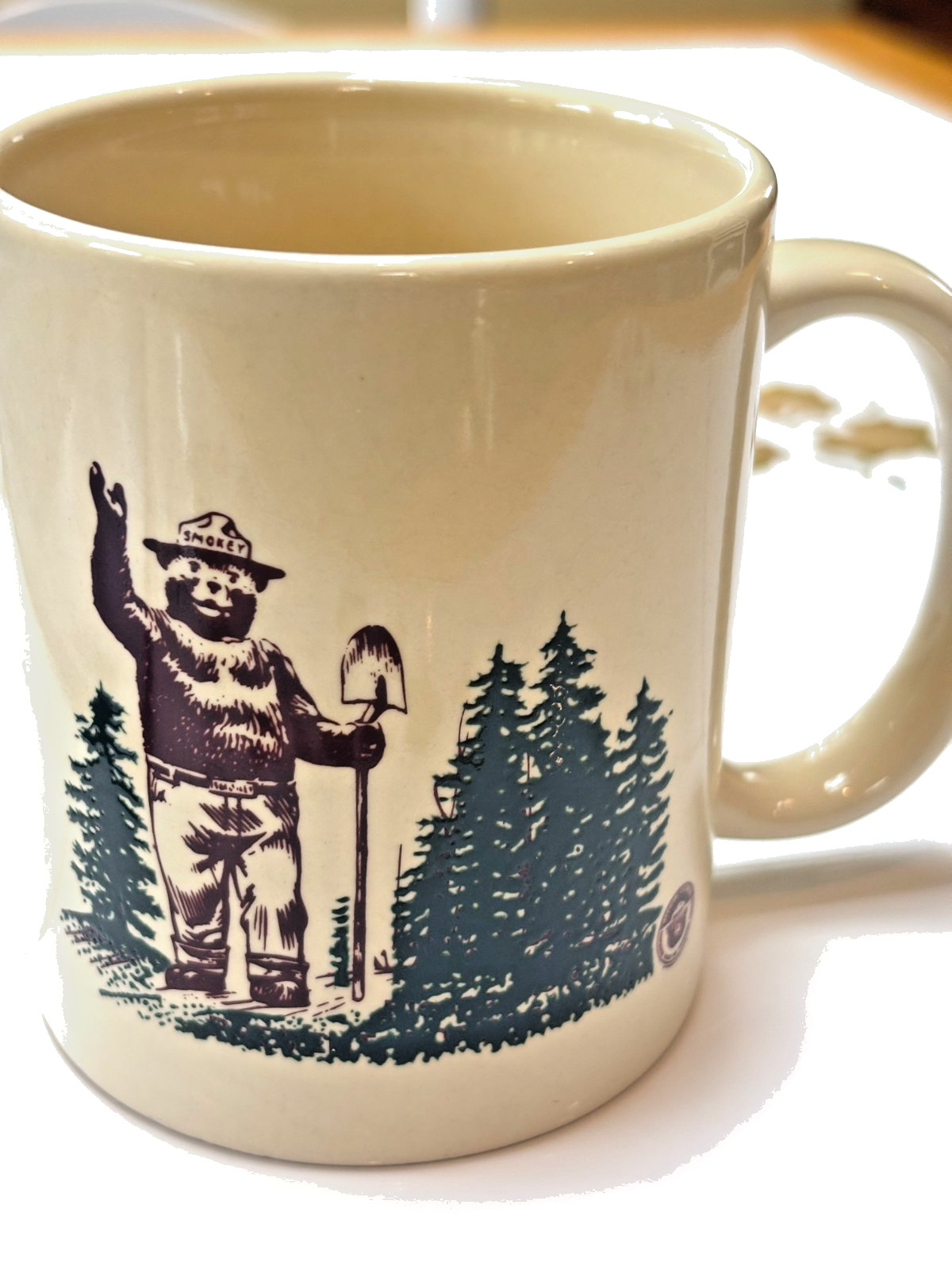 Vintage Smokey The Bear Coffee Mug Cup 1970's