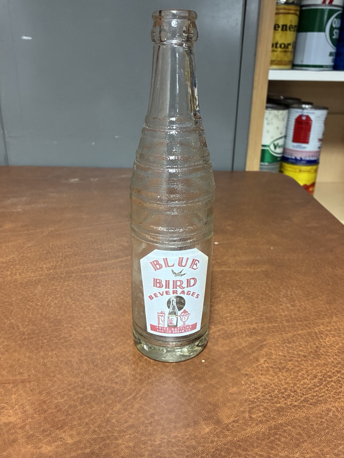 1947 Blue Bird Beverages Soda Bottle Price Utah 10 Oz ACL Owens Illinois Vintage