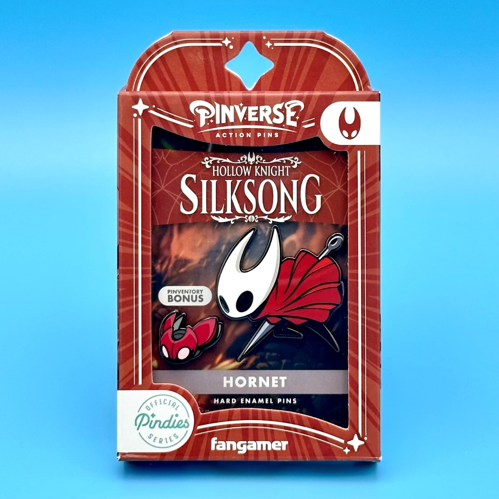 PINVERSE Hollow Knight Silksong Hornet Figure Pin Set Pack Trading Card Stickers