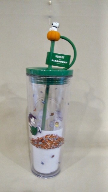 STARBUCKS PEANUTS 2026 GREAT PUMPKIN 24 OZ. COLD CUP TUMBLER W/TOPPER- NEW