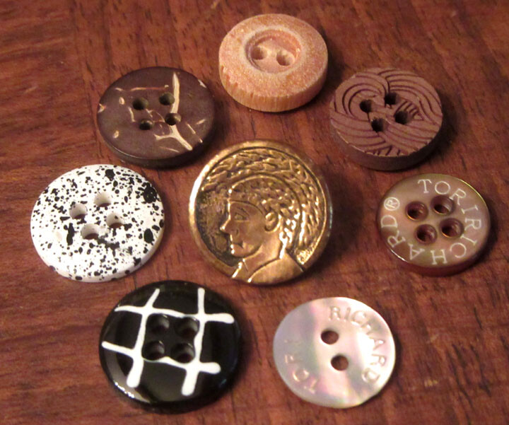 Vtg Hawaiian aloha shirt replacement buttons, huge inventory