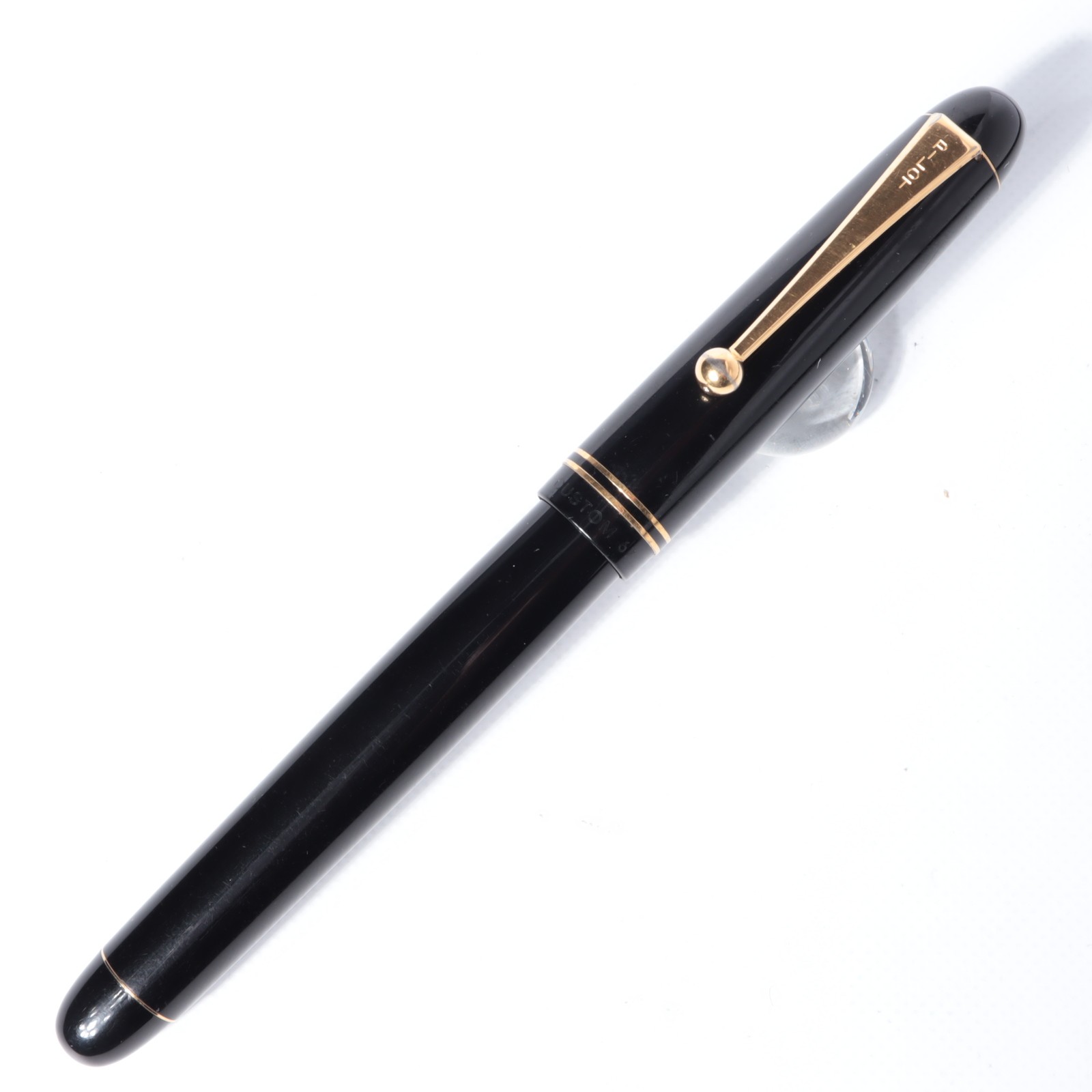 Pilot Custom 67 Discontinued 14K F Fine Fountain Pen Black Gold Late Model Used