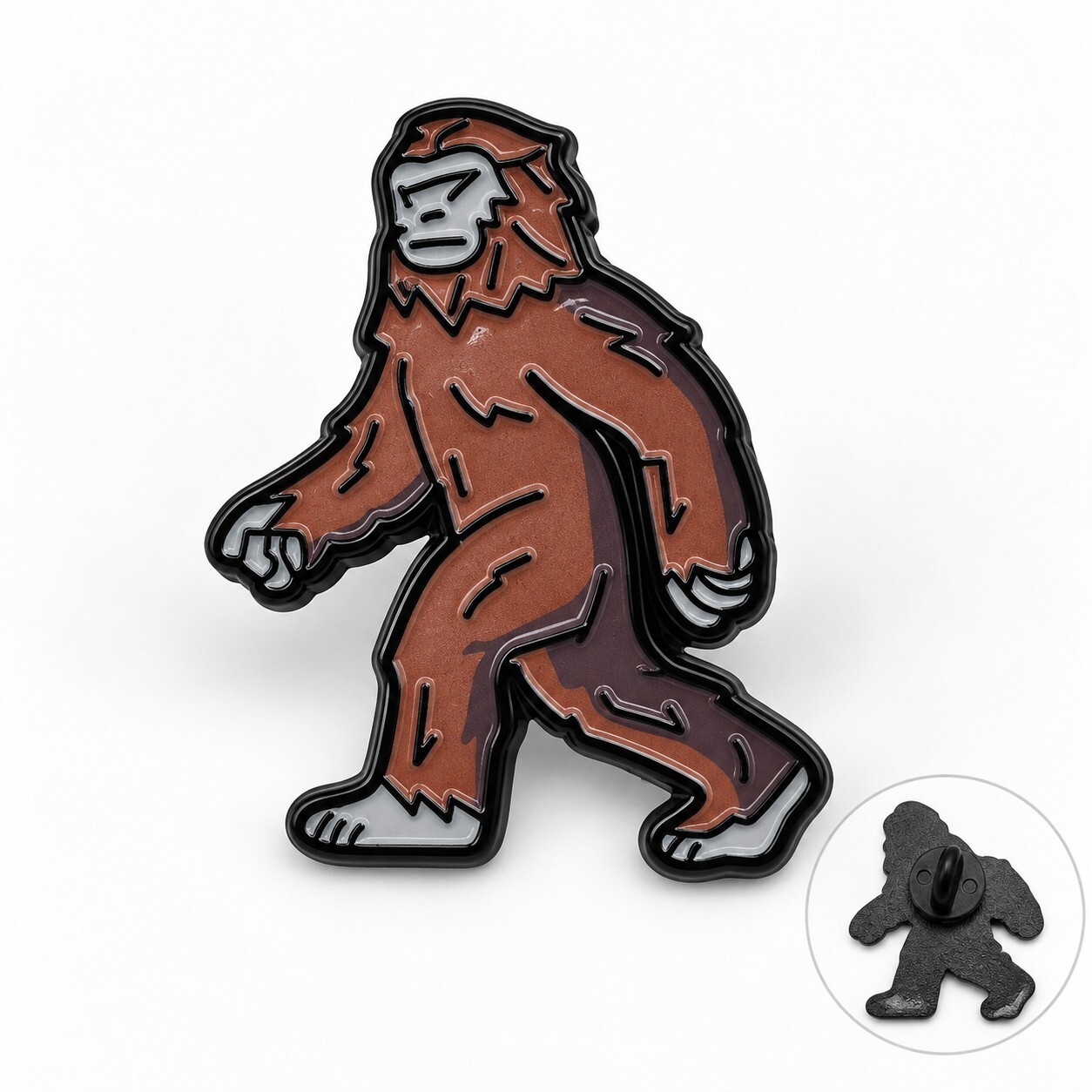 Sasquatch Bigfoot Enamel Pin 1.5
