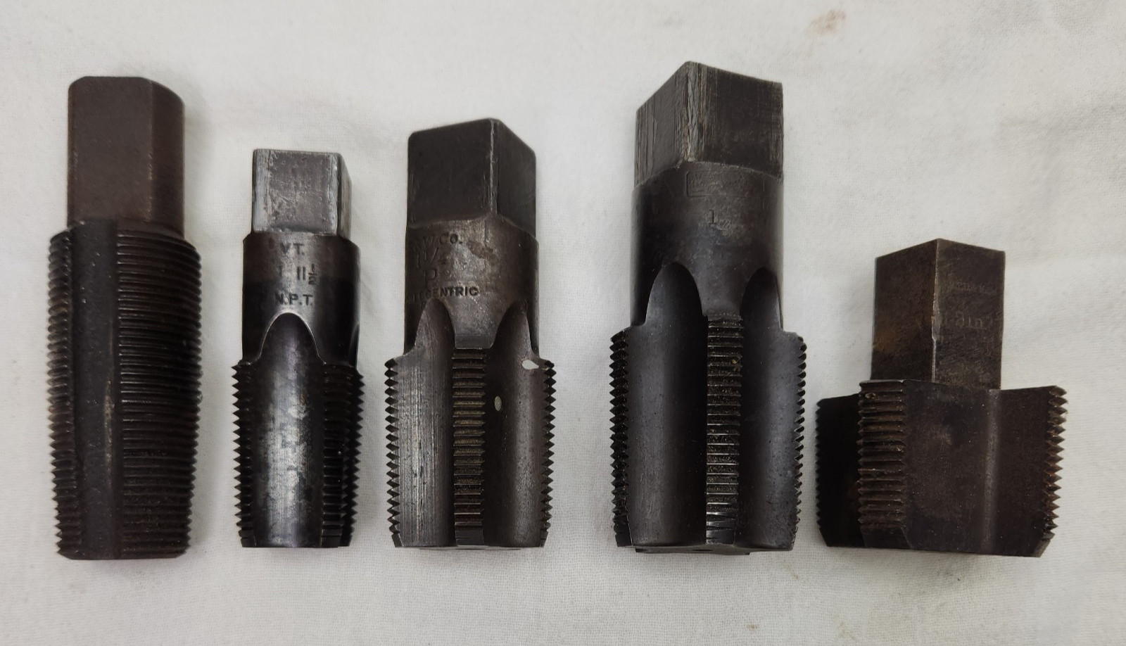 Premium 5pc Vintage NPT Pipe Tap Lot 2