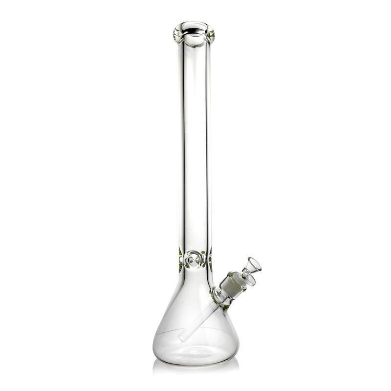 18in Heavy 6mm Thick Glass Bong Smoking Hookah Water Pipe 14mm Bowl Beaker