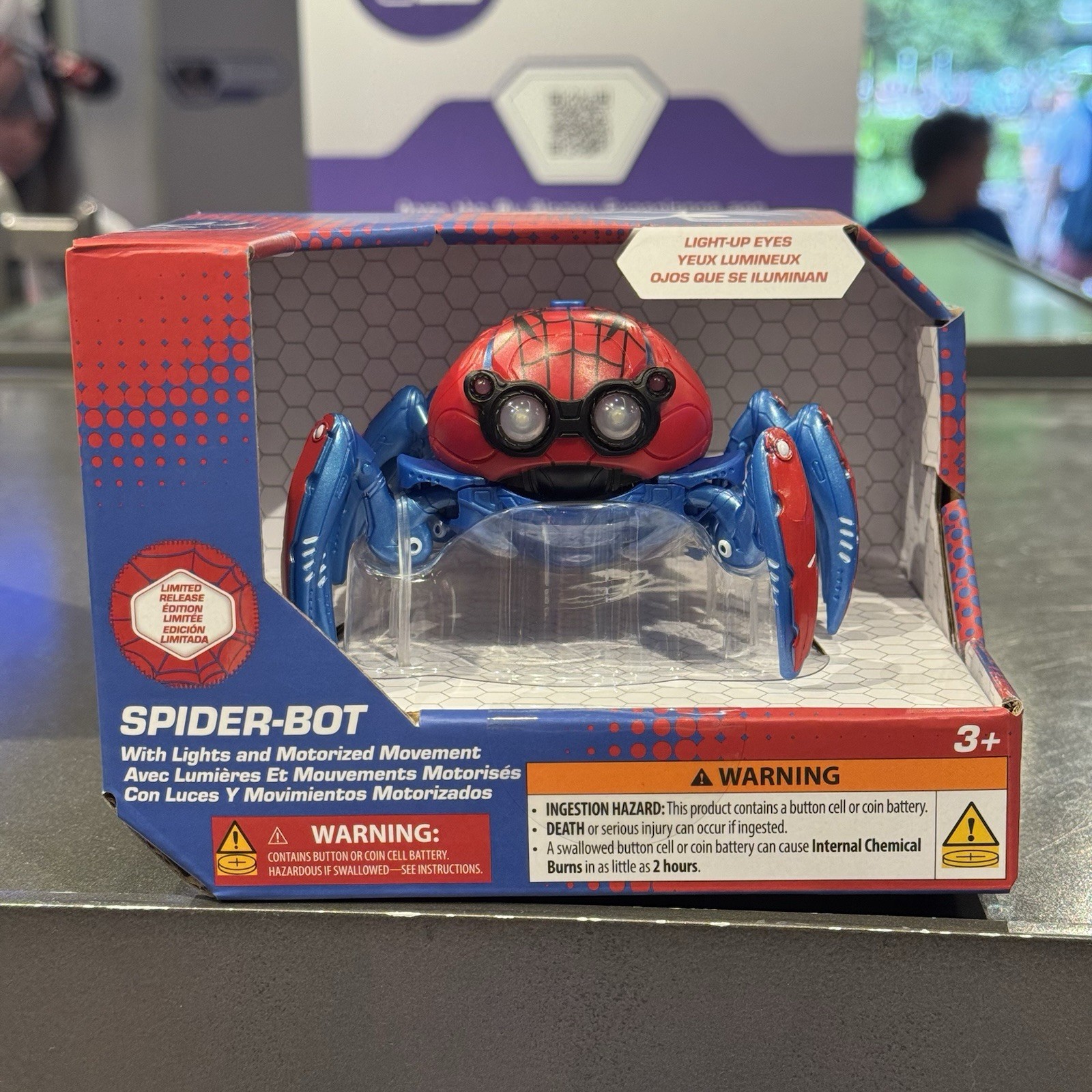 2026 Disney Parks Spider Man Spider Bot Limited Release Lights Movements NIB