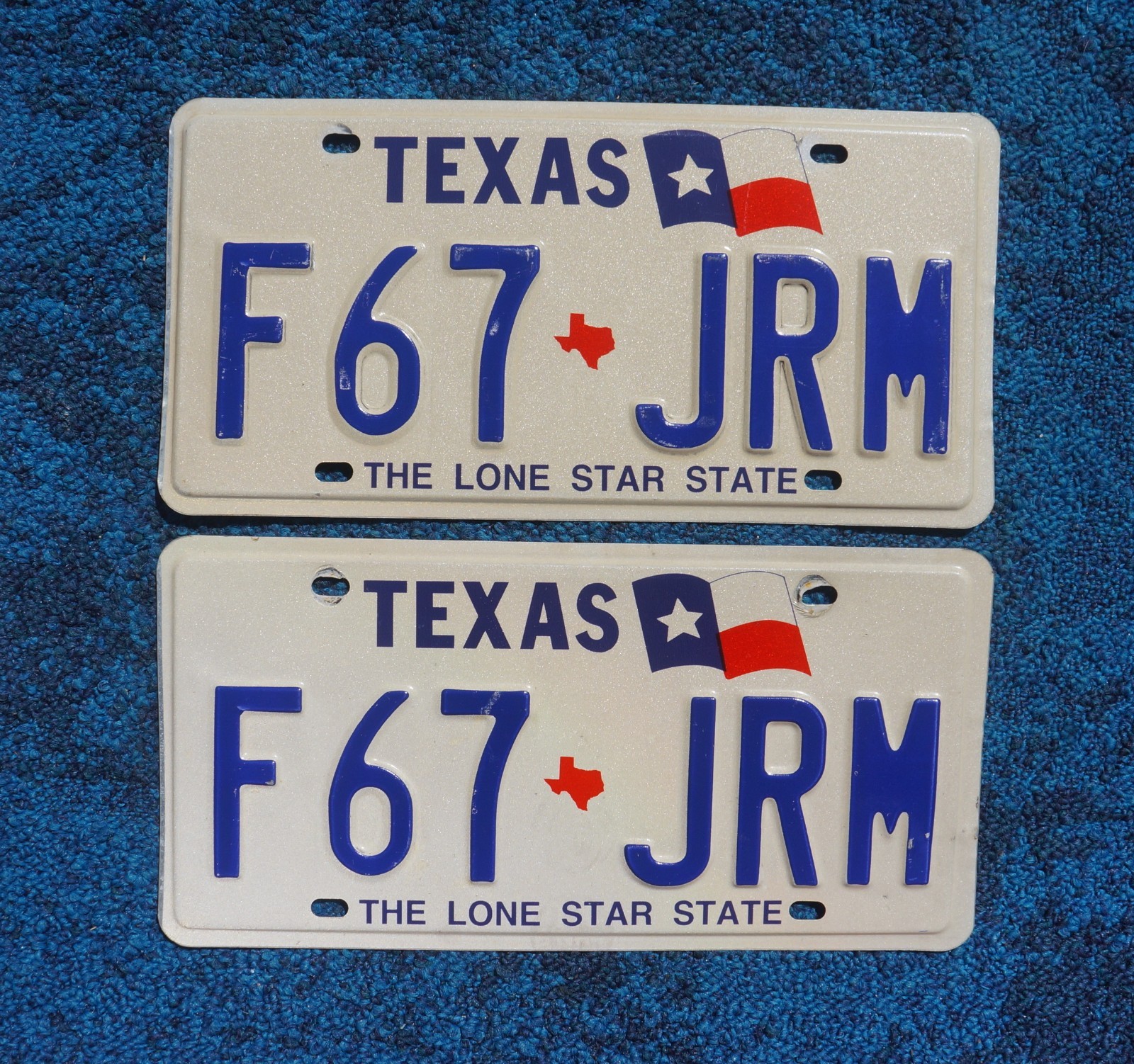 1998 TEXAS License Plate Plates PAIR / SET