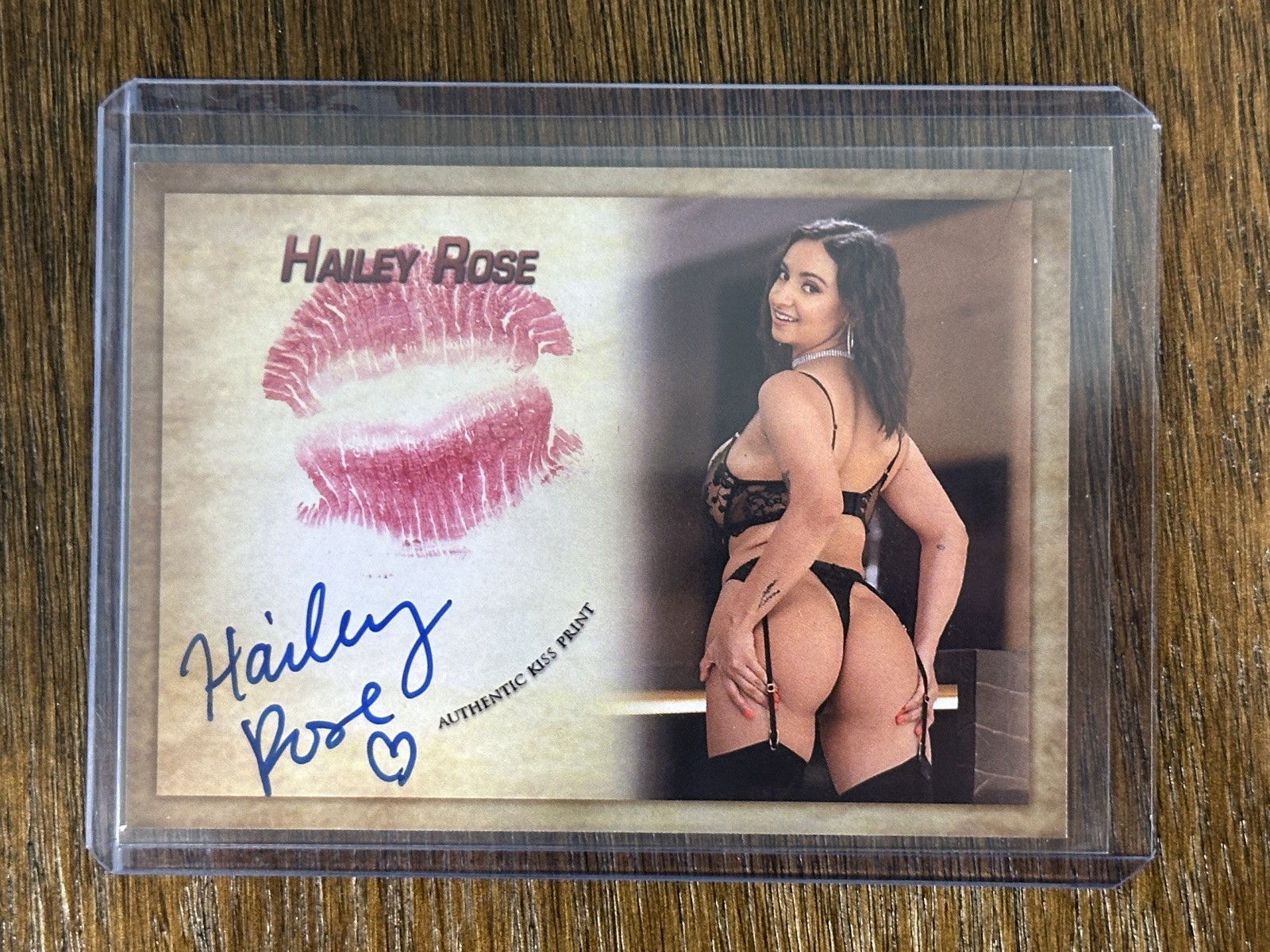 Hailey Rose Autograph Signed Kiss Card Collectors Expo Model 2026 