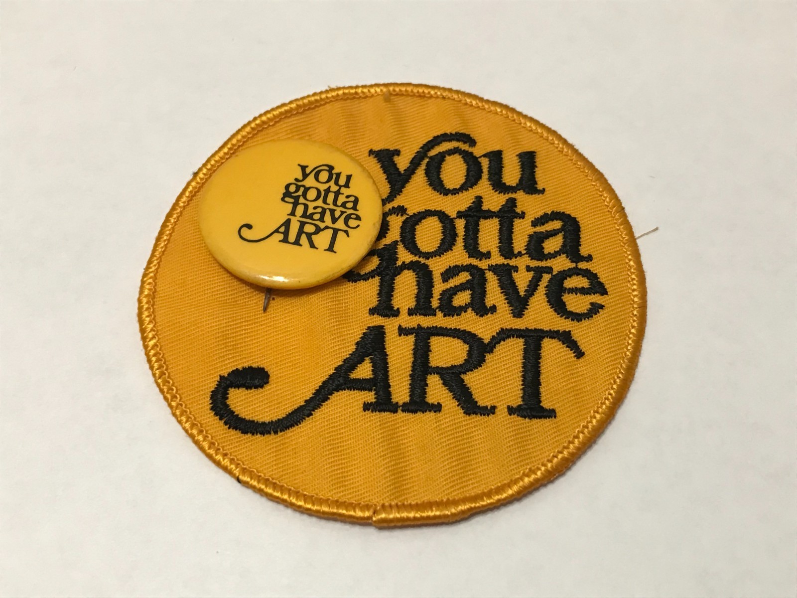 Vintage 1970's Detroit Institute Of Arts - You Gotta Have Art - Pinback Patch