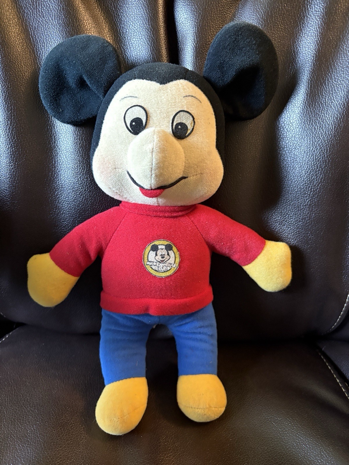 1976 Mickey Mouse Club Mickey Wind Up Musical Plush  Knickerbocker