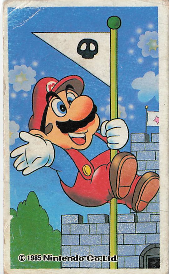 Vintage 1985 Nintendo Super Mario Bros Menko Card Baseball Game Elements Japan Vintage 1985 Nintendo Super Mario Bros Menko Card Baseball Game Elements Japan