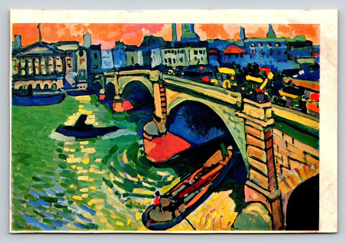 André Derain Blackfriars Bridge London 1906 Fauvist Art Postcard MoMA Skira