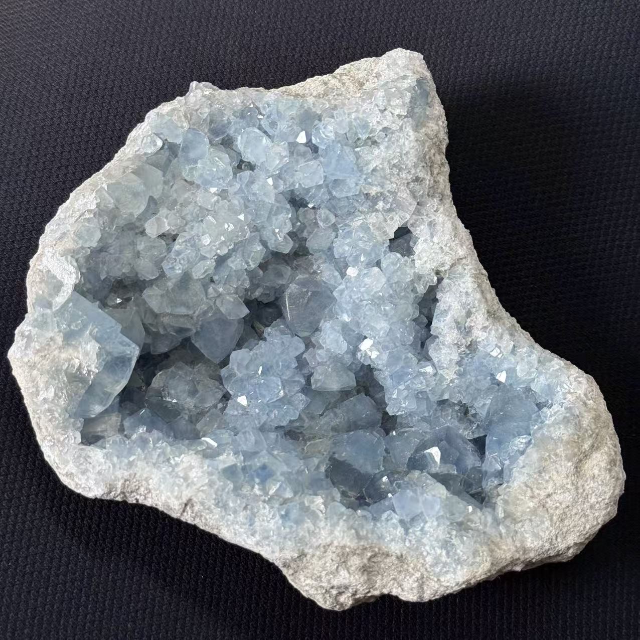 4.7LB Large Natural Celestite Specimen Crystal Blue Calcite Geode Healing Decor
