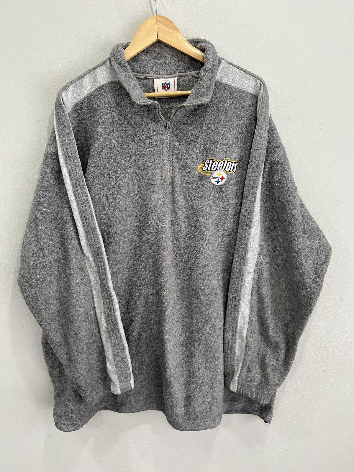 Vintage Pittsburgh Steelers Fleece sweater zip nfl xxl