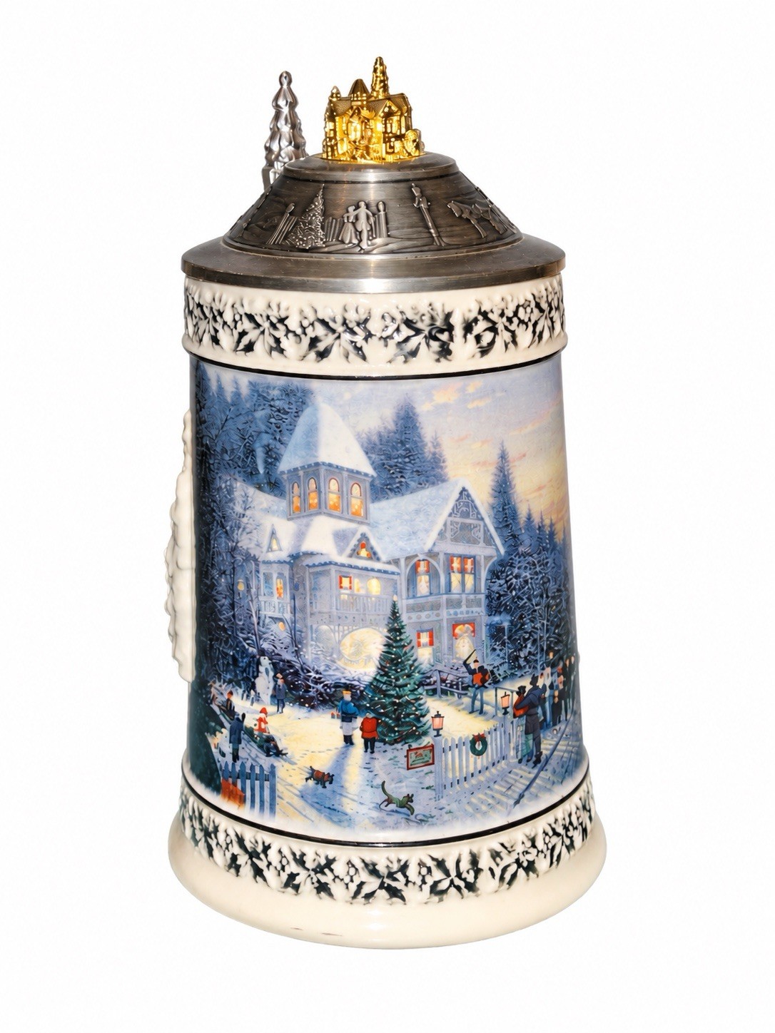 Thomas Kinkade Victorian Christmas Stein 1997 Longton Crown Limited Edition