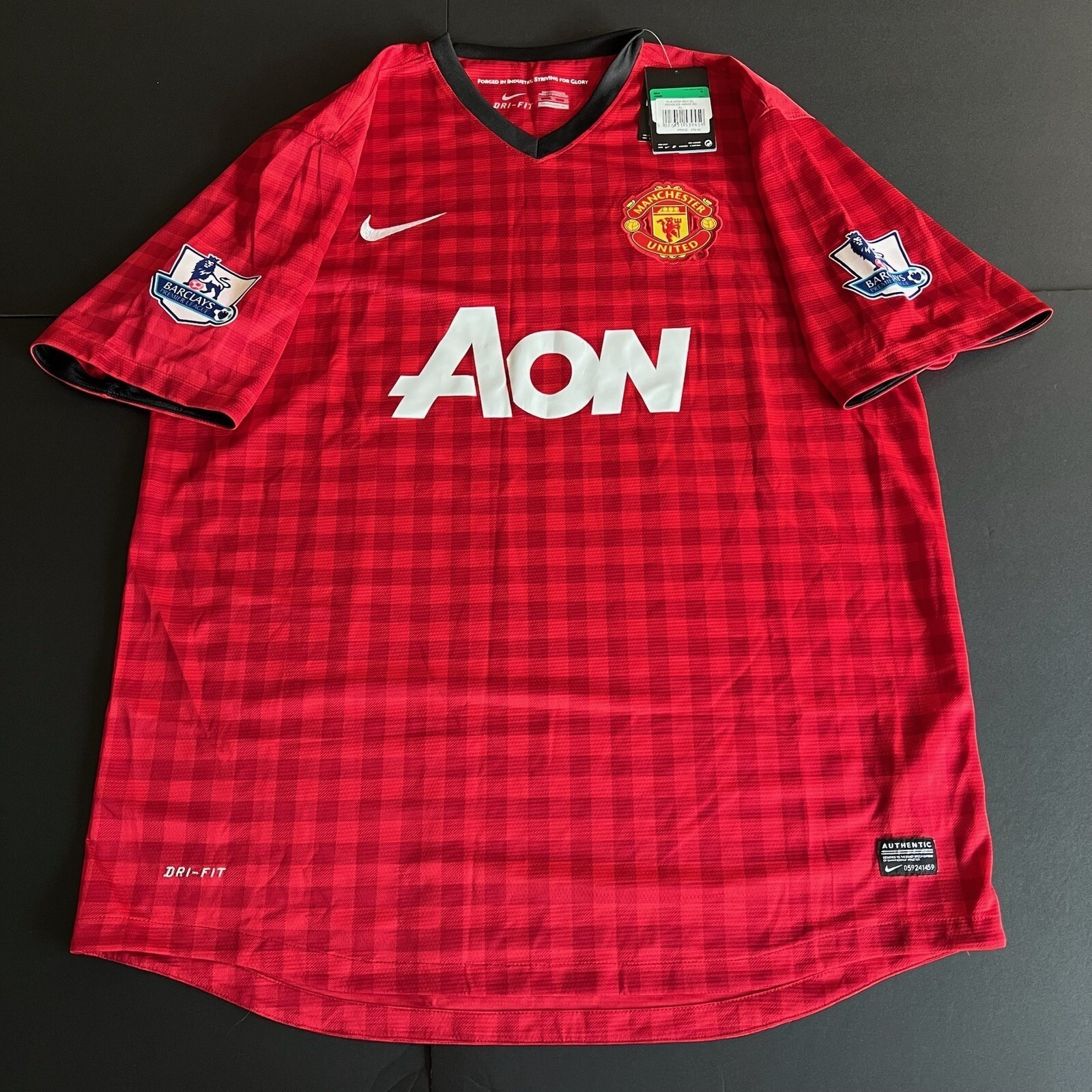 BNWT Authentic Original Nike Manchester United 2012/2103 Home Shirt Men XL (880)