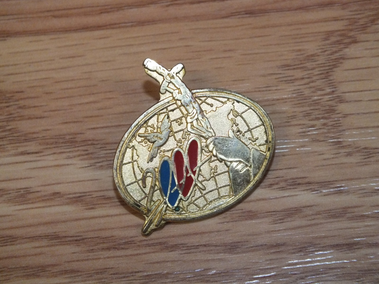 Vintage 24k Gold Plating The Great Jubilee Year 2000 Collectible Religious Pin